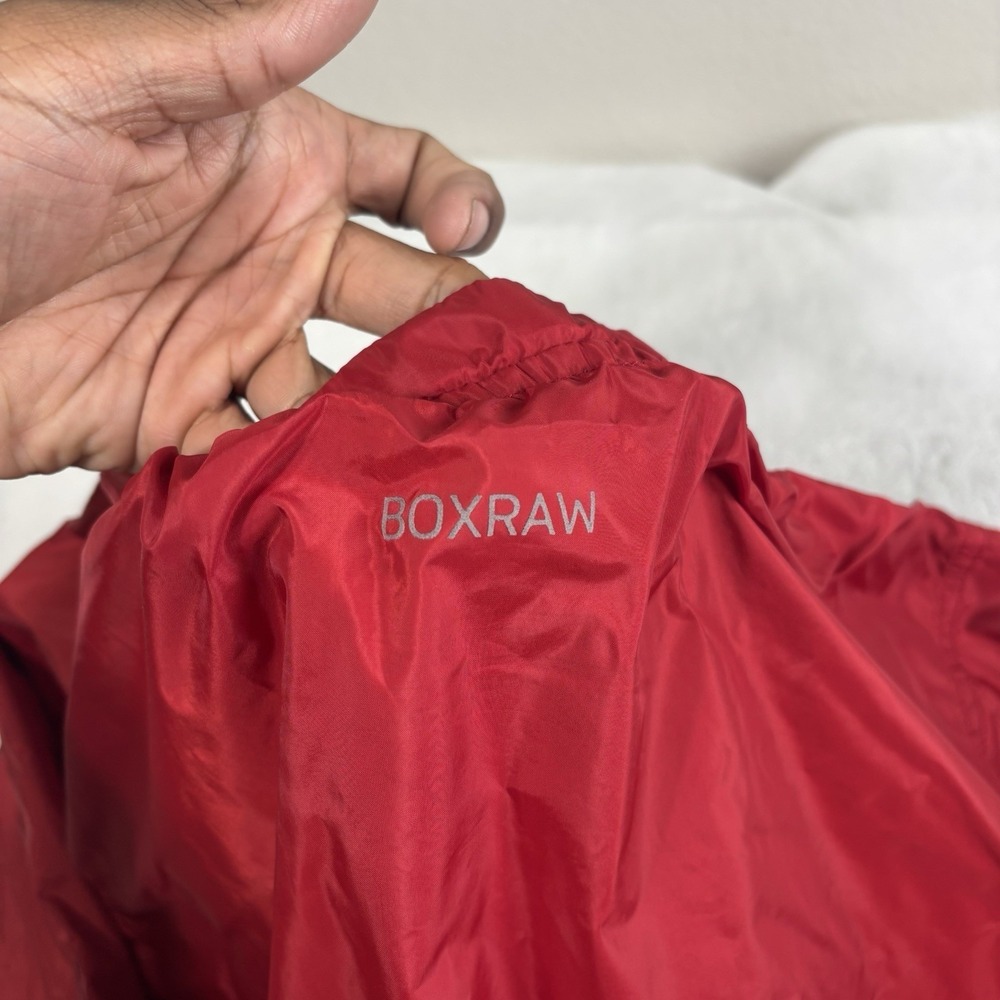 BOXRAW Sauna Suit Red Pullover Long Sleeve Sweatshirt Men's Large Activewear - Picture 6 of 9